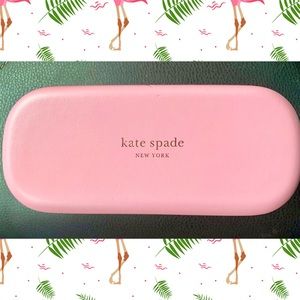 Kate Spade glasses case with unused cleaning cloth